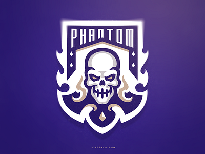 💀PHANTOM💀 fire illustration logo logotype phantom skull