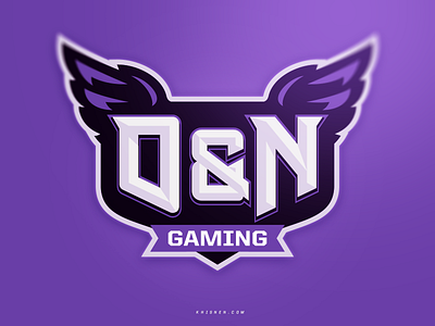 O&N Gaming designs letter logos typogaphy wings