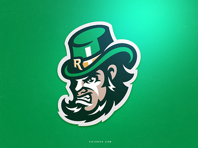 Leprechaun Mascot branding highschool icon irish man logotype mascot sports logos