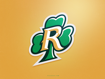 R letter logos logotype marks r shamrock sports branding