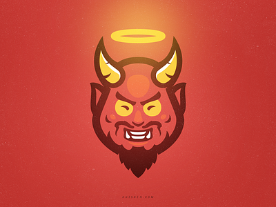 Satan in Paradise cartoon devil icon illustration mascot satan south park
