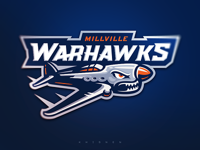Millville Warhawks gaming illustration logo logos logotype mascot sports logo vector