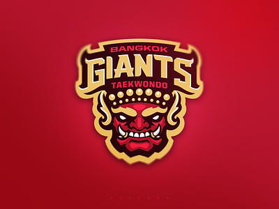 Bangkok Giants Taekwondo branding illustration logo logodesigns mascot mma sport logo sports taekwondo vector