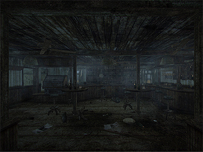 Danilos Bar Dirty- Unity3d ingame screengrab 3d decay design dirt grunge interior modeling realtime rendering texture unity