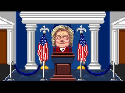 Thrillary & Hump 8-bit after effects animation cartoon character design game design pixel pixel art presidential election retro
