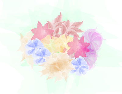 flowers artwork digitalart floral flower illustration flowers illustration pastel colours pastels
