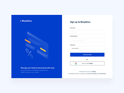 DailyUI - Sign up page