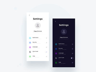 DailyUI - Settings