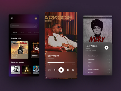 DailyUI - Music player