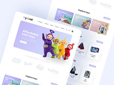 ToysLand - Online Toy Store Landing Page 🧸