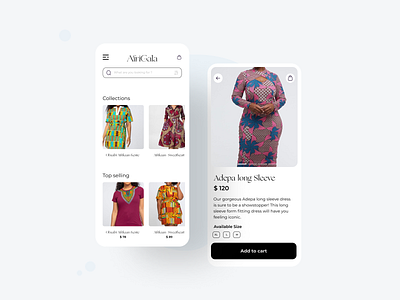 African Clothing app - AfriGala african clothing african clothing store african fashion app design bestuidesign clothing app e commerce app ecommerce ecommerce app fashion app mobile app online store shopping app ui design uiux