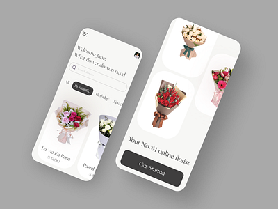 DailyUI - E-Commerce Shop (Flower shop)