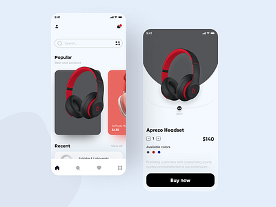 Wireless Headset Shop App