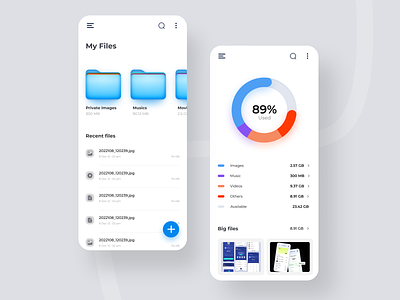 File Management app design bestuidesign design file file manager app file organiser file ui manager ui design ui inspiration