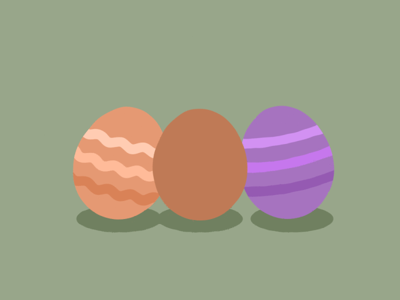 Happy Easter Quarantine!! 2d animation animated gif animation easter bunny easter egg easter eggs motion design motion graphic social distancing