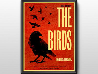 The Birds in October bird graphicdesign illustraion movie poster typography