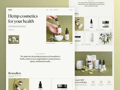 Cosmetics Ecommerce agency cosmetics design ecommerce landing ui ux web