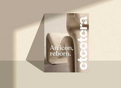 Branding for Etcetera Chair 70s branding catalogue chair graphic design logo retro