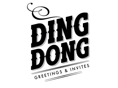 Ding Dong logo idea 1 branding concept illustrator logo typography