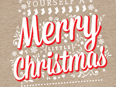 Christmas Card Snapshot 2013 christmas typography