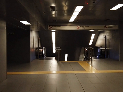 Train arriving in 2 minutes 3d animation 3d visual escalators logo 3d metropolitan subway train tubes tunnel underground