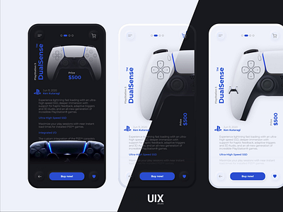 PlayStation DualSense - Dark vs Light mode animation branding motion graphics ui ux