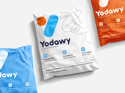 Yodawy Delivery Bags branding design graphic design illustration logo