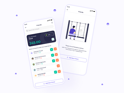 New Friend - Expenses Sharing App - Financial - Qassemha