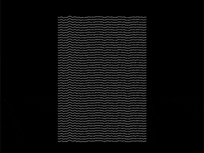 Silence.gif 3d animation c4d cinema 4d geometric geometry gif glitch graphics ian curtis joy division motion motion graphics peter saville unknown pleasures