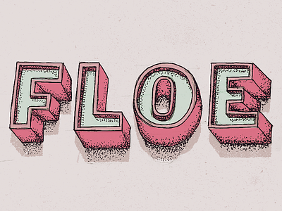 Floe comic doodle grain hand drawn lettering moleskine noise photoshop rough sketch type typography