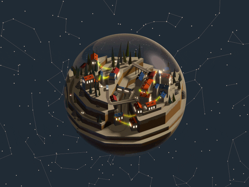 Snowglobe.gif by Mathew Lucas ︎ on Dribbble