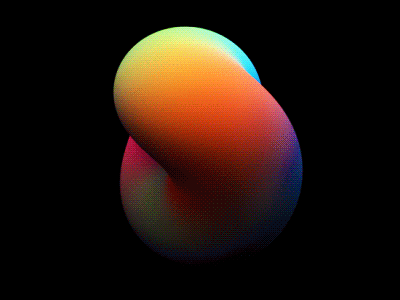 Jellybean.gif abstract after effects animation c4d gif gradient jellybean motion