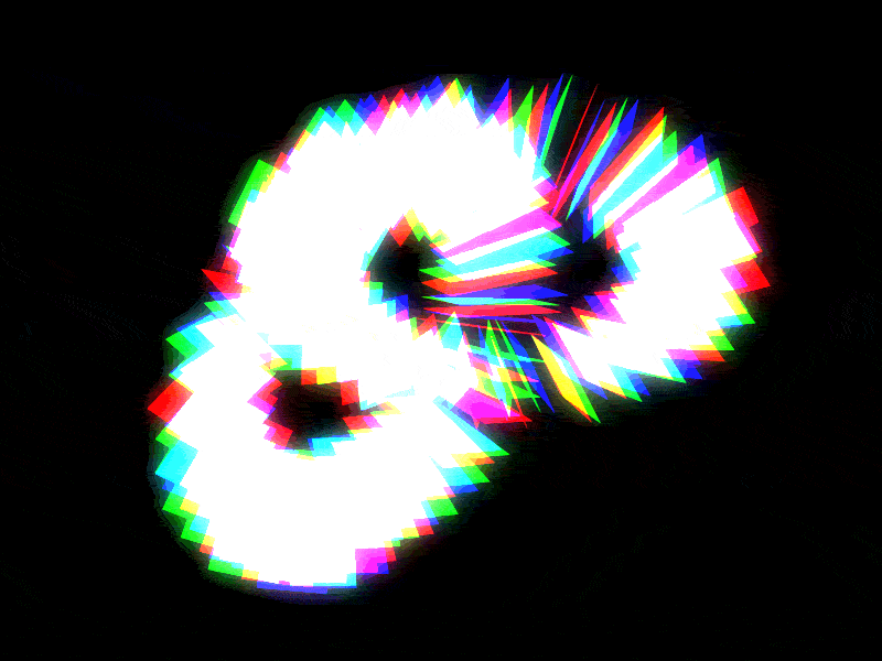 Ghost.gif abstract animation chromatic cinema 4d geometry ghost gif motion rgb