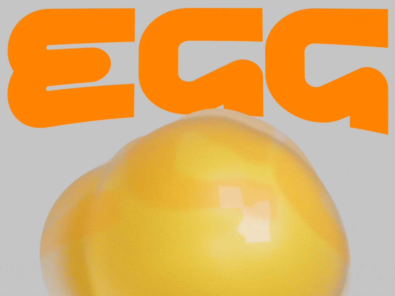 Egg 3d animation c4d design fluid gif illustration motion motion graphics type typography