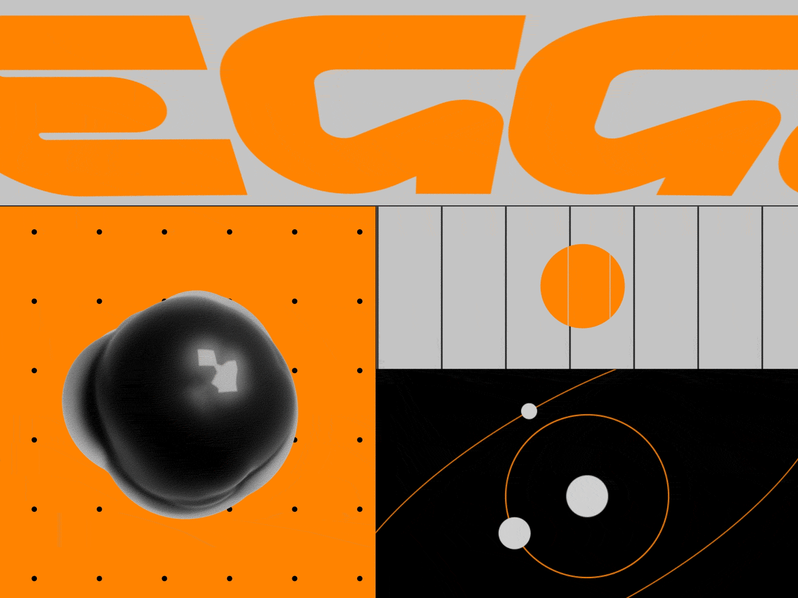 Alt Egg 3d animation c4d design gif illustration mograph motion motion graphics science scifi space type typedesign typography