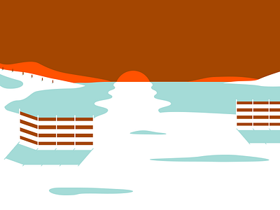 Beach beach design illustration sea sunset water