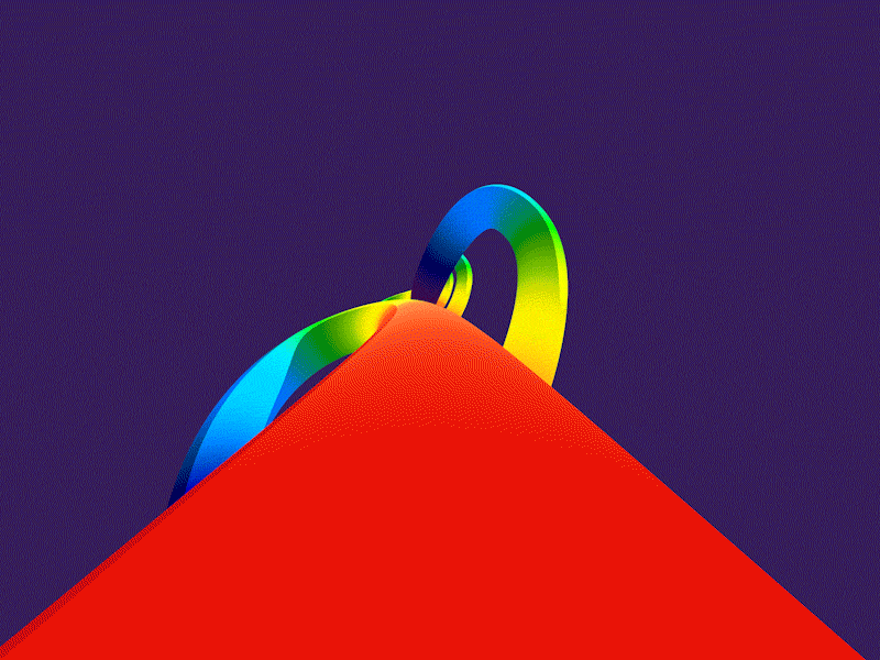 RainbowRoad.gif animation c4d games gif graphic hypnotic kart mario minimal motion rainbow trippy