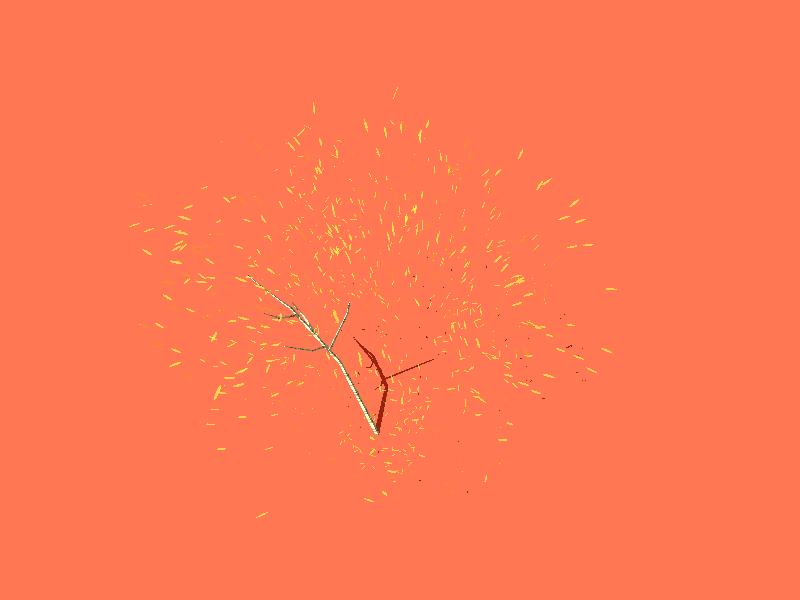 Birch.gif (WIP) 3d animation cinema4d foliage gif glitch illustration minimal outdoors tree