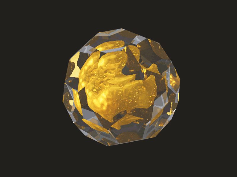 Alchemy.gif 3d alchemist alchemy black c4d design geometric geometry gif gold graphic motion