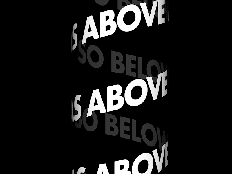 AboveBelow.gif abstract animation design form gif minimal motion shape type typography