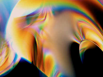 Light in stasis animation art colour design form illustration light motion rainbow refraction shape