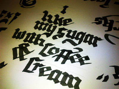 Beastie Boys — Close up brush calligraphy lettering paint sketch type typography