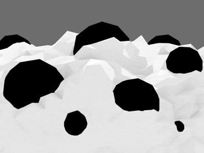 Glacier 3d after effects animation black and white blender geometric geometry gif glitch render shape