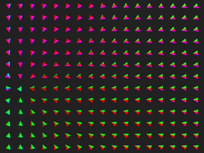 RGB 3d animation geometric geometry gif render retro rgb shape