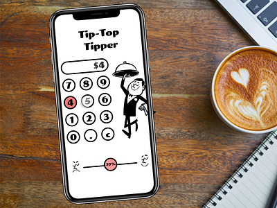 Create a calculator - "The Tip-Top Tipper" calculator ui dailyui ui design