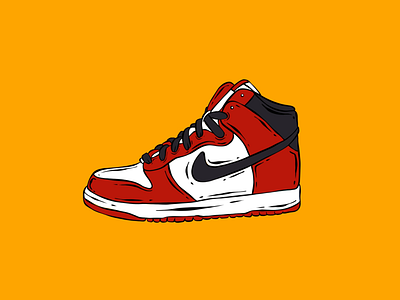 Shoe Head air jordans cartoon graphic design illustration nike shoe head