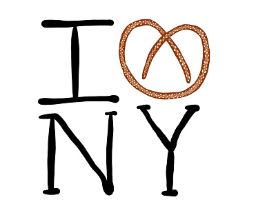 IloveNY2 branding design logo typography vector
