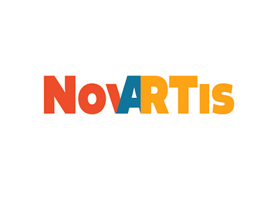 Novartis logo branding design logo typography vector