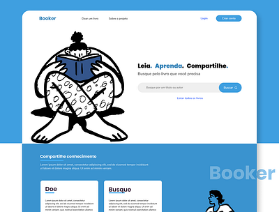 booker design figma minimal ui ux web website