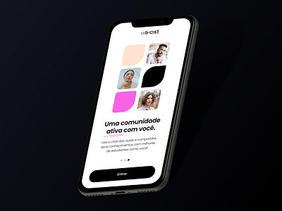 Onboarding - App UiBoost app figma minimal mobile onboarding ui walkthrough welcome